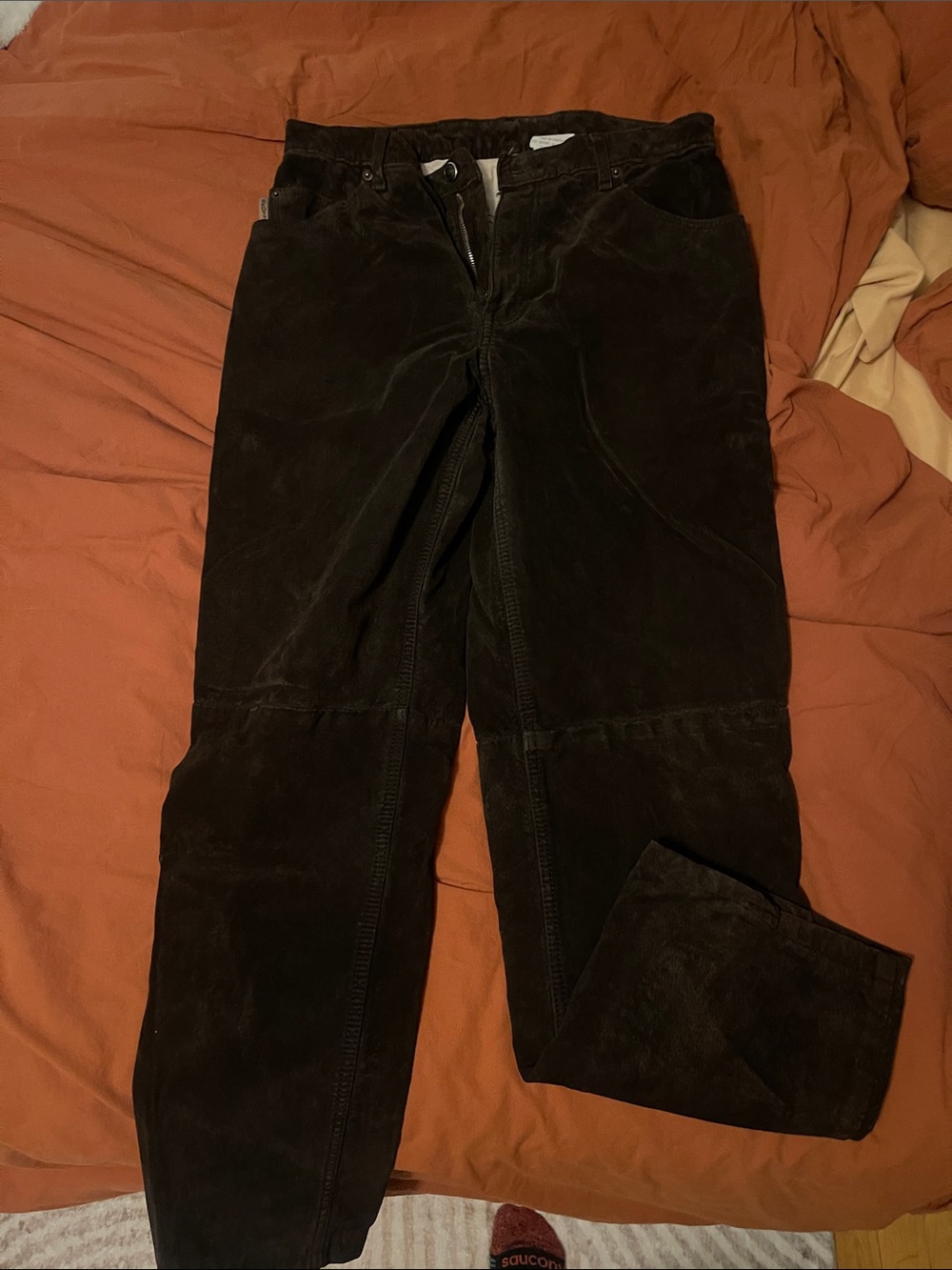 2 for 15$// Suede Pants Dark Brown